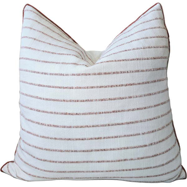 Abigail Cushion 55cm Square - Pink | White