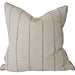Ayla Cushion 55cm Square - Deep Green Stripe | Cream White