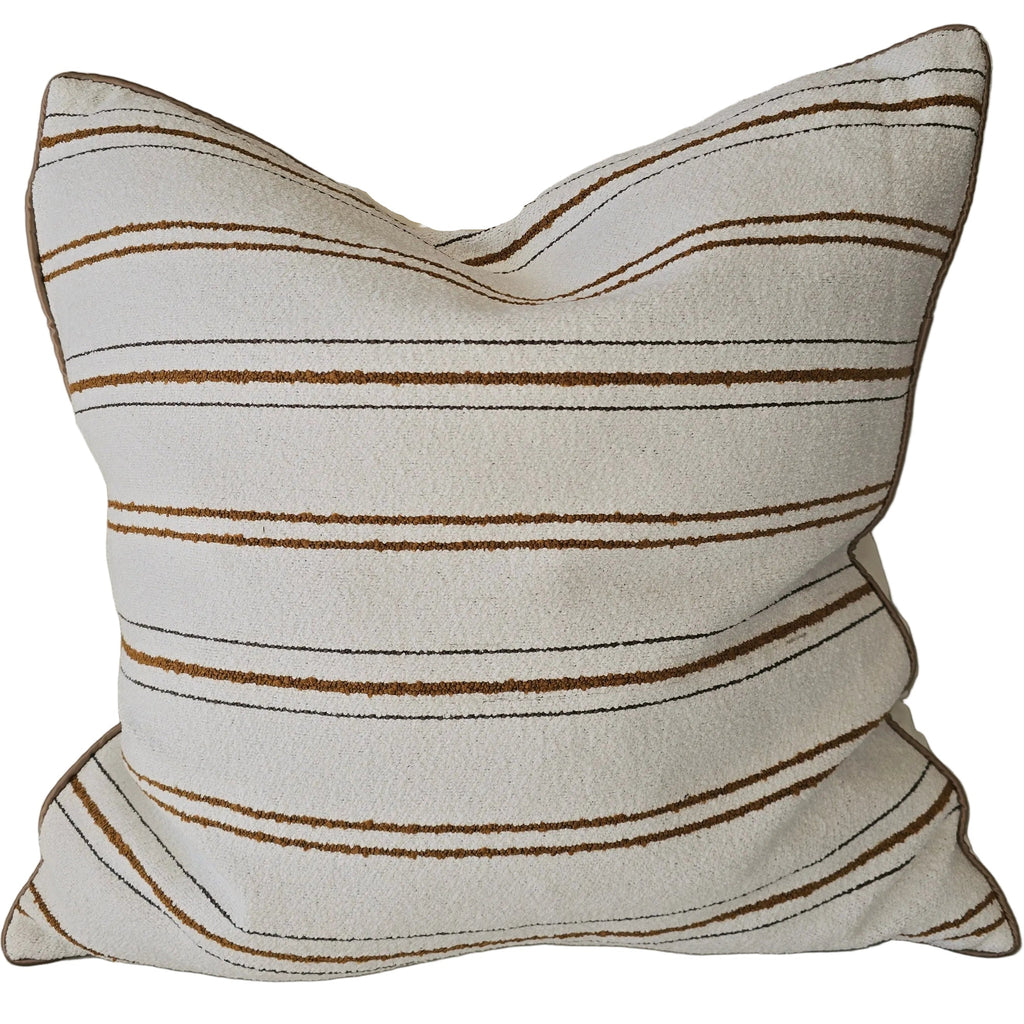 Savannah Cushion 55cm Square - Rust Terracotta | Subtle Brown