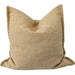 Calmey Hand-Stitched Artisan Cushion 55cm Square - Mustard Yellow