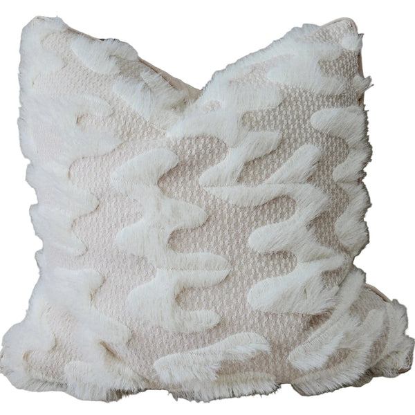 Maya Cushion 55cm Square - Ivory | Off-White