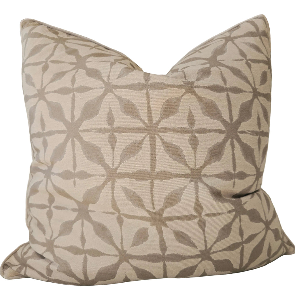 Mateo Cushion 55cm Square - Cream | Light Brown