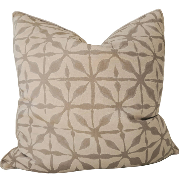 Mateo Cushion 55cm Square - Cream | Light Brown