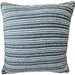 Outdoor Blue and white striped pillow on a sofa