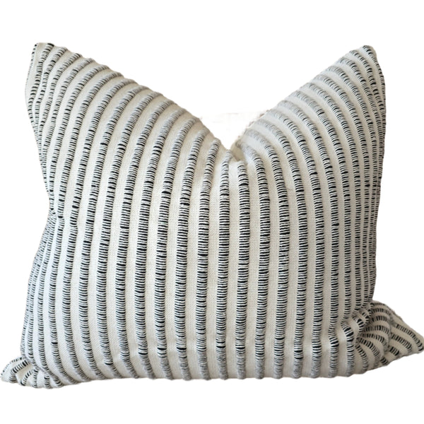 Sienna Cushion 55cm Square - Black | White