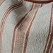 Mingarri Stripe Cushion 55cm Square - Terracotta | Cream White