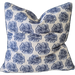Indigo Bloom Cushion 55cm Square - Indigo Blue