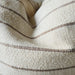 Isolde Linen Cotton Cushion 40x60cm Lumbar - Stripe Oatmeal