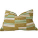 The Geo-Weave Colorblock Cushion 40x60cm Lumbar - Olive Green | Light Mint | Beige