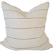 Ayla Cushion 55cm Square - Deep Cocoa Stripe | Cream White