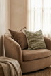 Dulce Cushion 55cm Square - Ochre | Moss Green