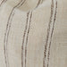 Esme Pinstripe Cushion 55cm Square - Oatmeal | Dark Brown