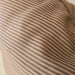 Brielle Cushion 55cm Square - Mocha Brown Pinstripes