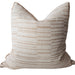 LAST TWO - Bailey Jacquard Cushion 55cm Square - Natural | Brown