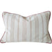 Mingarri Stripe Cushion 40x60cm Lumbar - Dusty Rose | Cream White