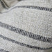 Willa Cushion 55cm Square - Slate Stripe | Cream White