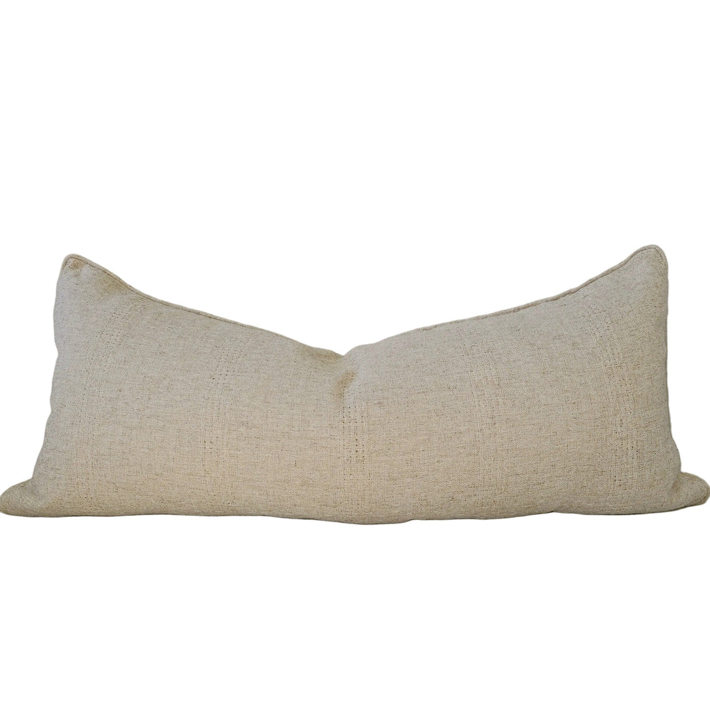 Libbie Linen Blend Cushion Long Lumbar 40x90cm - Natural