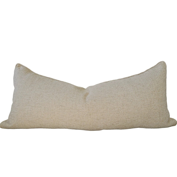 Libbie Linen Blend Cushion Long Lumbar 40x90cm - Natural