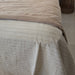 Lara Linen Cotton Massive Bed Cover 270cm x 270cm  - Natural Stripe