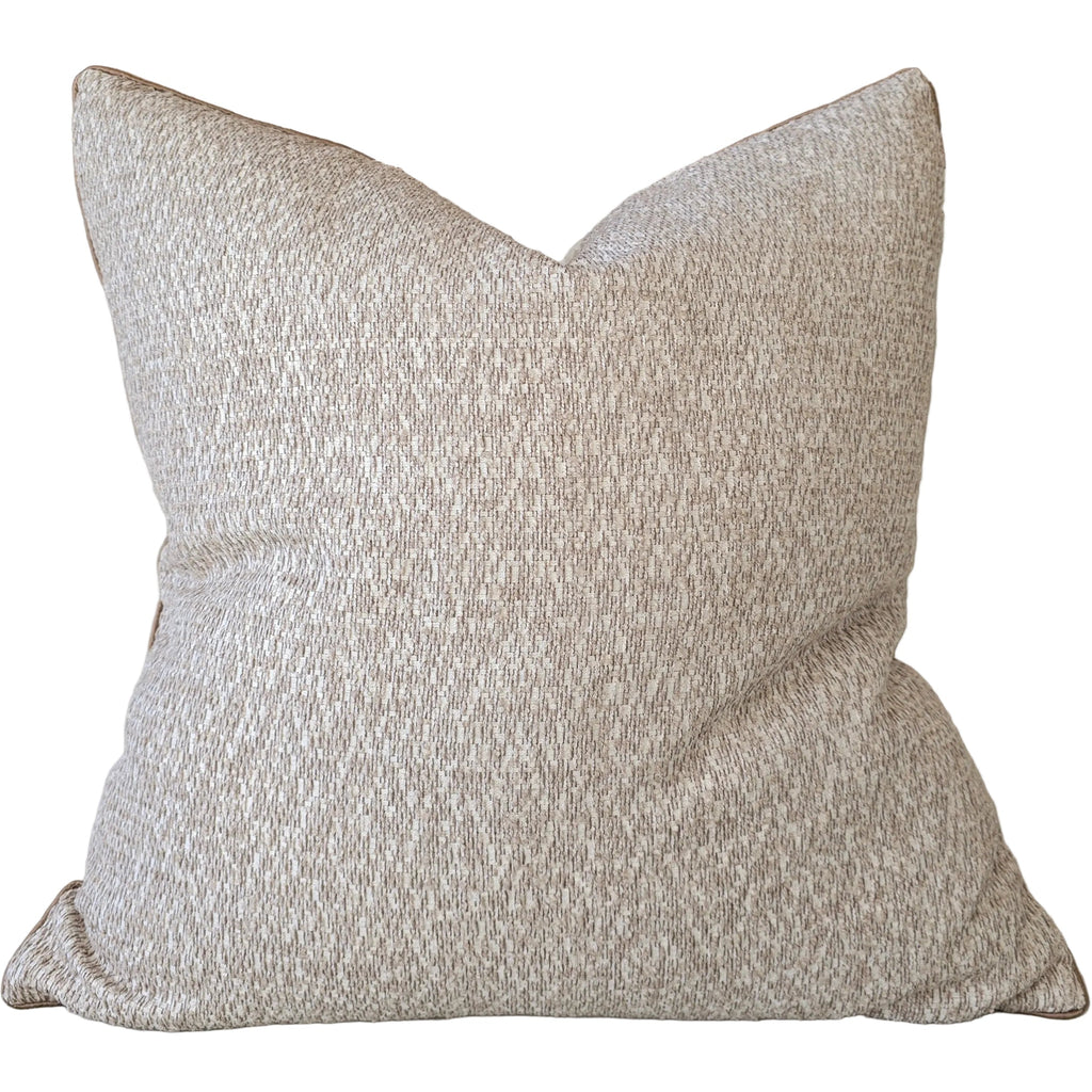 Tweed Cushion 55cm Square - Oatmeal Sand