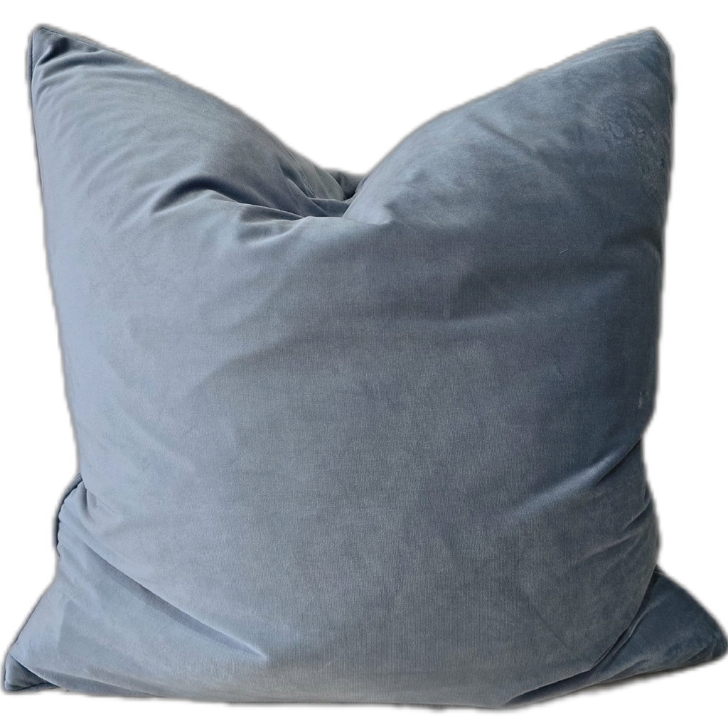 The Boulevard Luxe Velvet 55cm Square  - Slate Blue