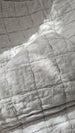 Lagoon Linen Cotton Quilted Bed Cover Massive Blanket Coverlet 230cm x 250cm - Grey Beige