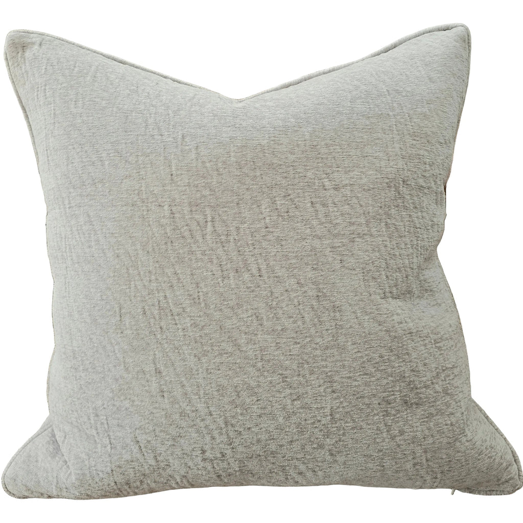 Sienna Velvet Cushion 55cm Square - Dove Grey