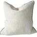 Arden Linen Cotton Cushion 55cm Square - Charcoal Pinstripes