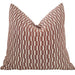 PREORDER FEB DROP | Mosaic Jacquard Linen Cotton Cushion 55cm Square - Reddish Brown | Off White