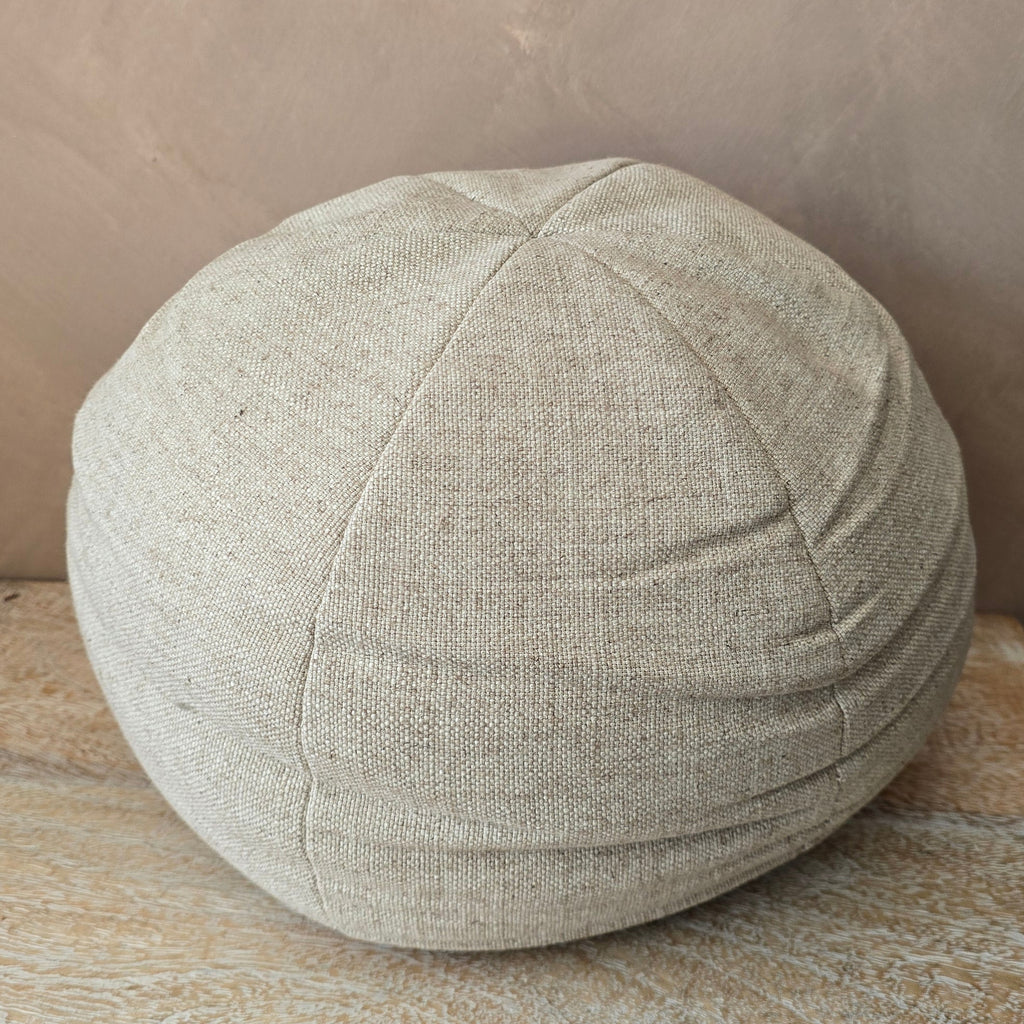 Zoe Linen Blend Texture Round 30cm Diameter | Oatmeal