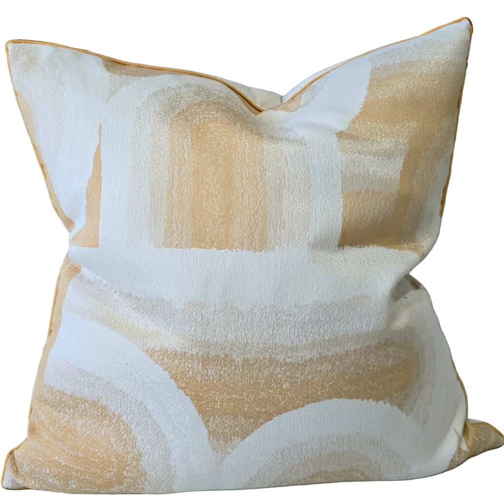 Stella Cushion 55cm Square - Gold | Mustard | Cream