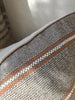 Ayla Cushion 55cm Square - Deep Cocoa | Cream White