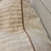 Chloe Cushion 55cm Square - Warm Beige and Off-White Fine Stripes