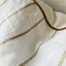 Arden Linen Cotton Cushion 40x60cm Lumbar - Khaki Wide Stripe