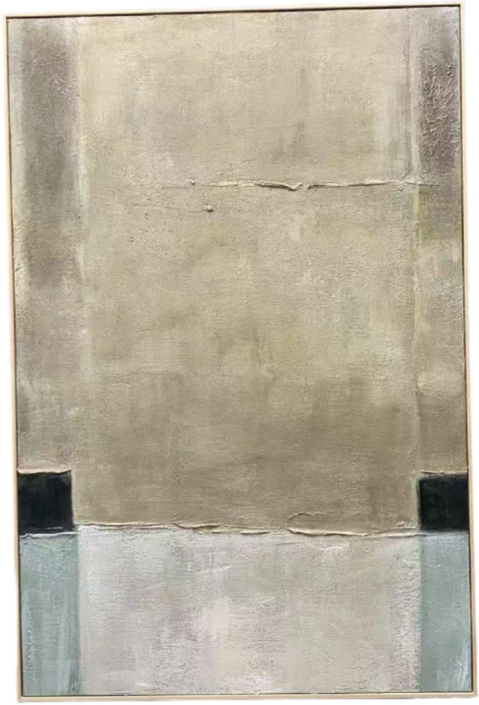 H095 Oak Framed Full Hand Painted Artwork 120 cm x 80 cm