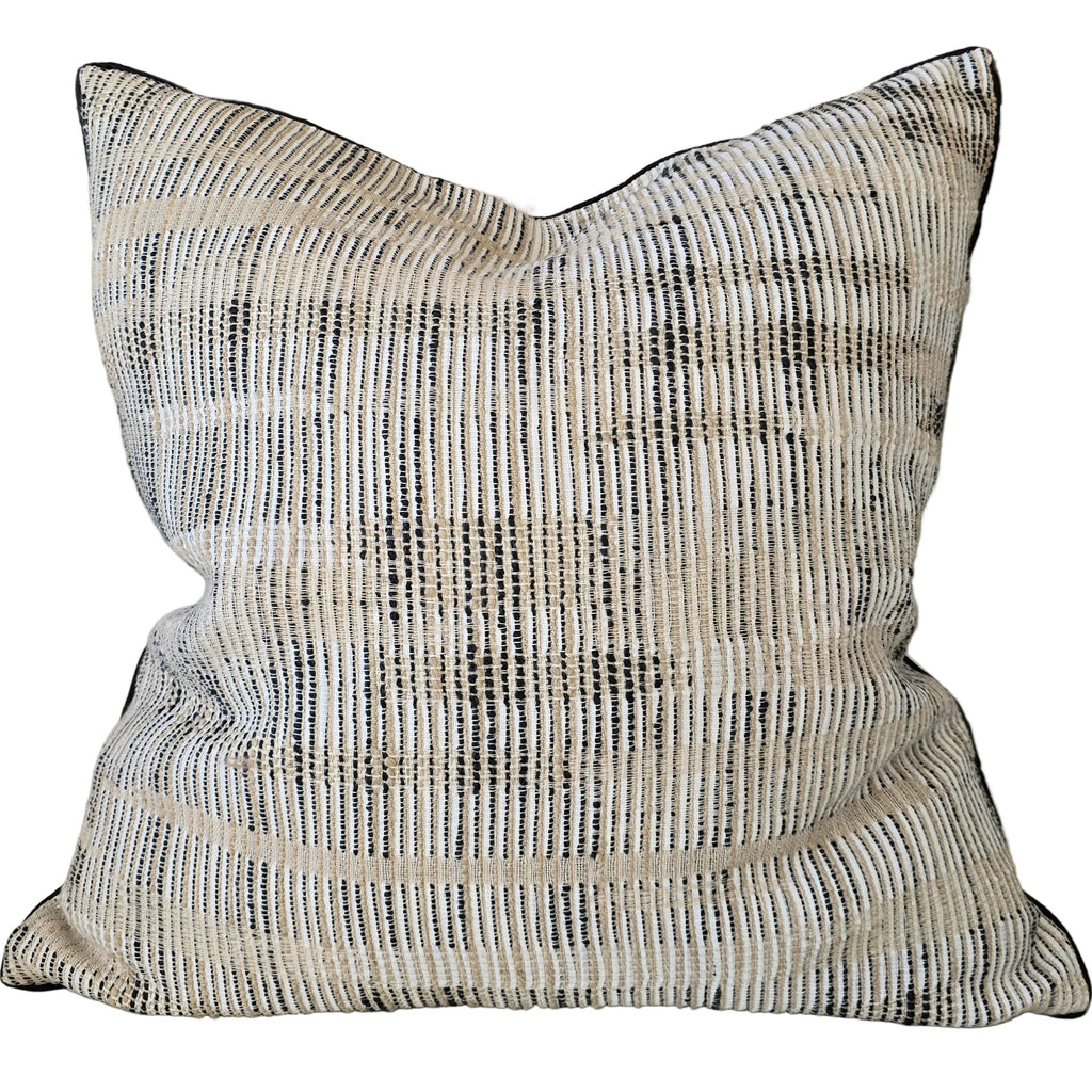 Tilly Cushion 55cm Square - Sand | Charcoal