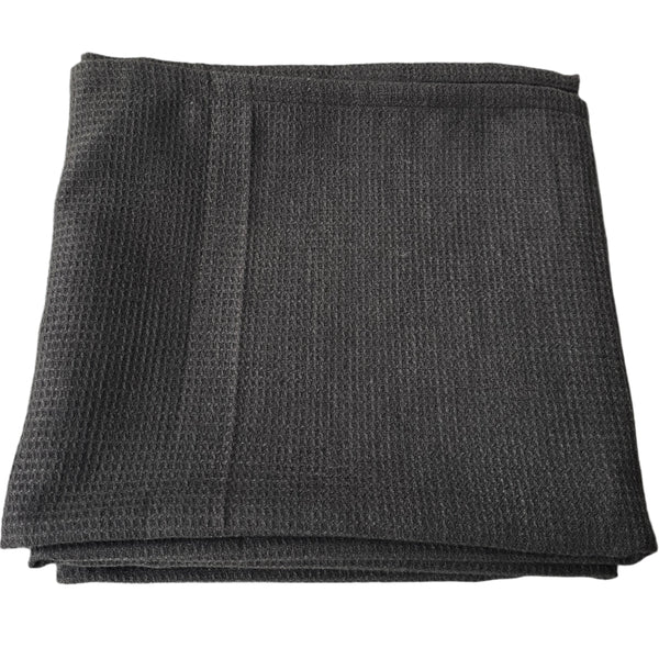 PREORDER MID AUGUST DROP | Dariana Linen Blend Throw 150cm x 240cm - Charcoal