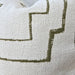 Gabby Linen Cushion 50cm Square - Off White | Green Abstract