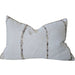 Serene Cushion 40x60cm Lumbar - Earthy Brown Striped | Cream White