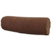 PREORDER MID OCT DROP | Hailey Linen Chenille Cushion Bolster 60cm Length - Terracotta with Natural Piping