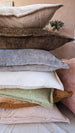 Palmer Velvet Cushion 55cm Square - Grass Light Green