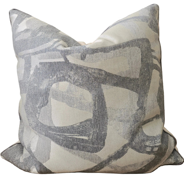 Flora Cushion 55cm Square - Beige | Light Grey | Charcoal