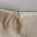 Fontainebleau Cotton Velvet & French Linen Two Sided Cushion 40x60cm Lumbar - Warm Vanilla