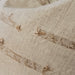 Isla Linen Cotton Cushion 55cm Square - Knotted Stripe | Natural Oatmeal