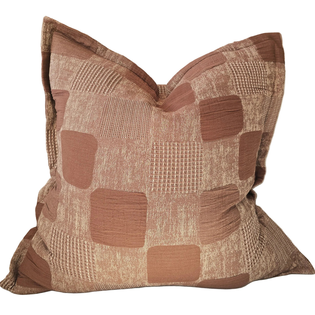 Mabel Cushion 55cm Lumbar - Terracotta | Natural