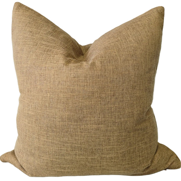 Sierra Linen  Blend Cushion 55cm Square - Ochre