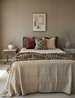The Swallow Earthy Tone Cushion 55cm Square - Terracotta