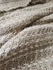 The Grounded Heavyweight Handloomed Linen Throw Bedcover 135cm x 200cm - Broken Twill Stripe