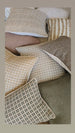 Summer Solace Cushion 55cm Square - Warm Golden Ochre | Natural