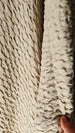 Maeve Linen Cotton Massive Throw Bedcover 130cm x 220cm - Natural Oatmeal